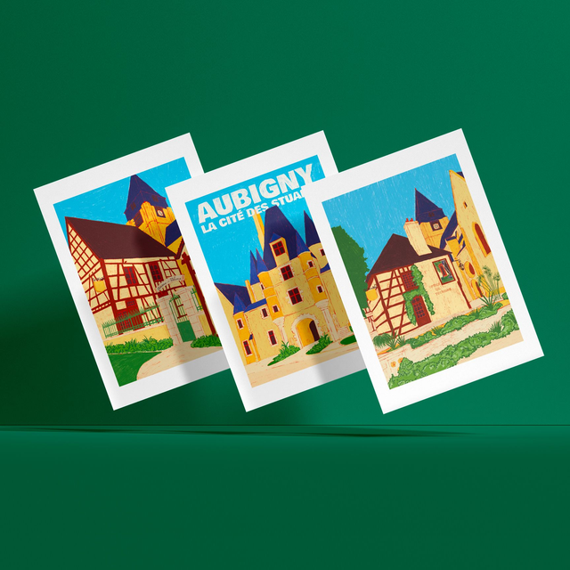 Triptyque d'affiches Aubigny