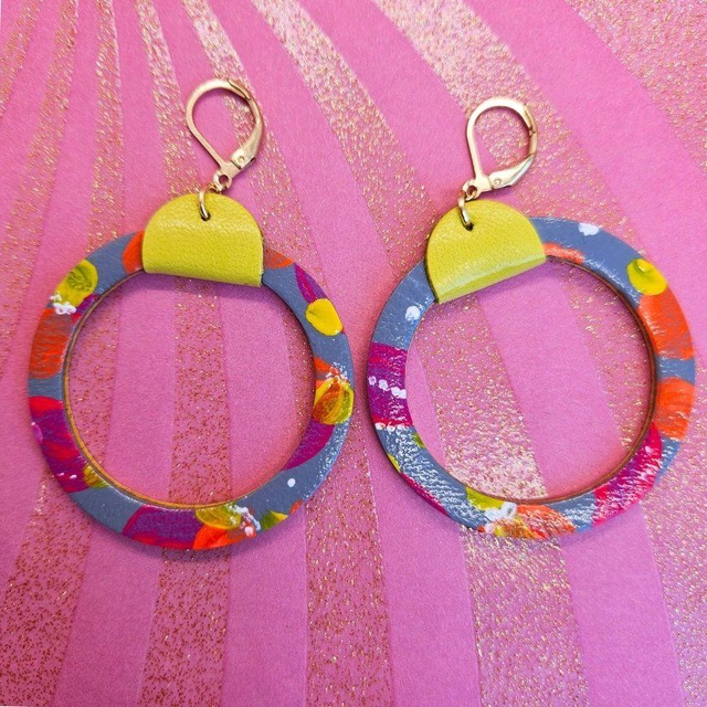 BO en cuir       &quot;Créoles BB&quot;