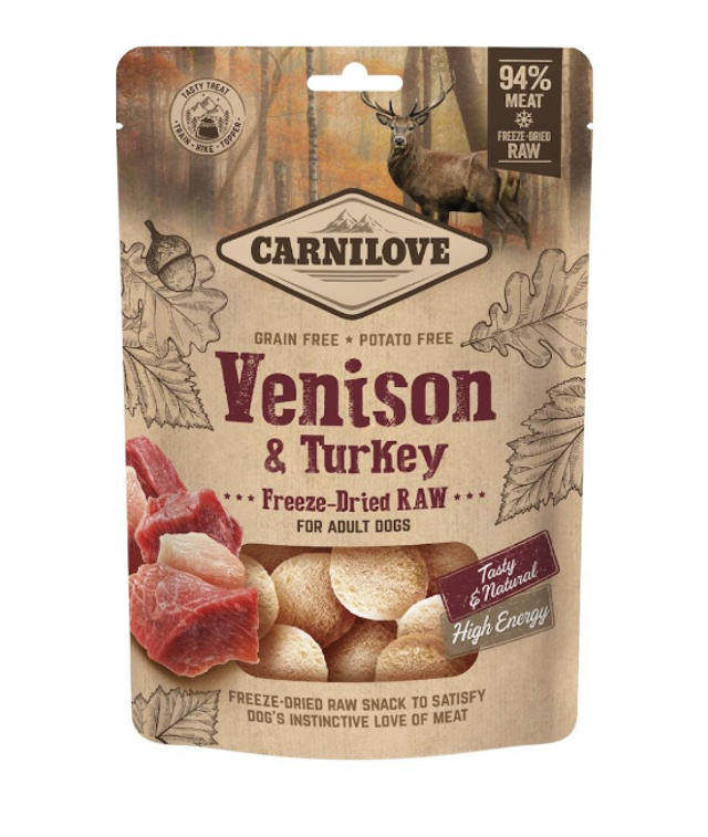 Carnilove - Freeze-Dried Snack - Venison & Turkey