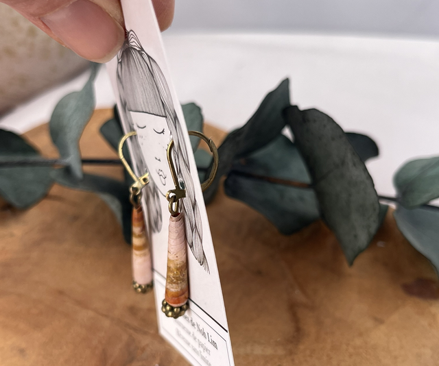 Boucles d’oreilles perles de papier