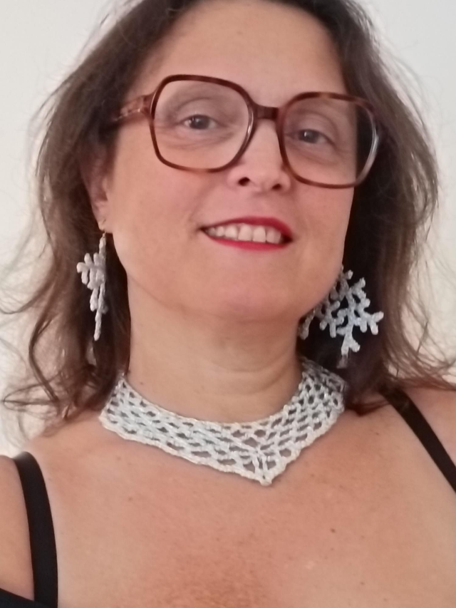 Collier plastron argenté 