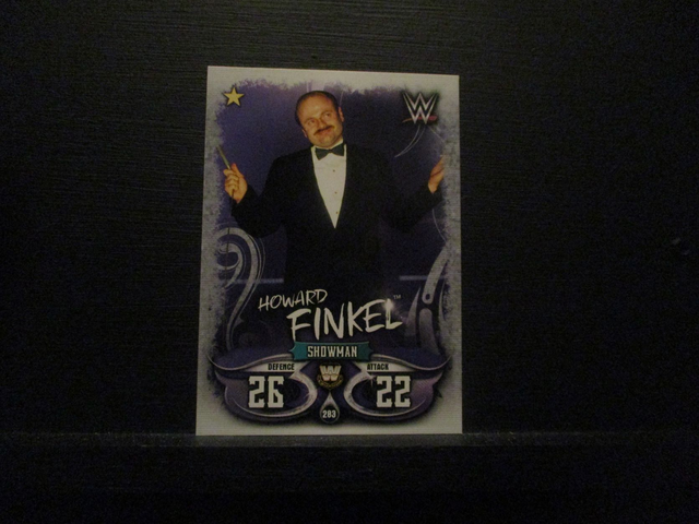 Howard Finkel - W Legends Slam Attax Live Original Trading Card #283