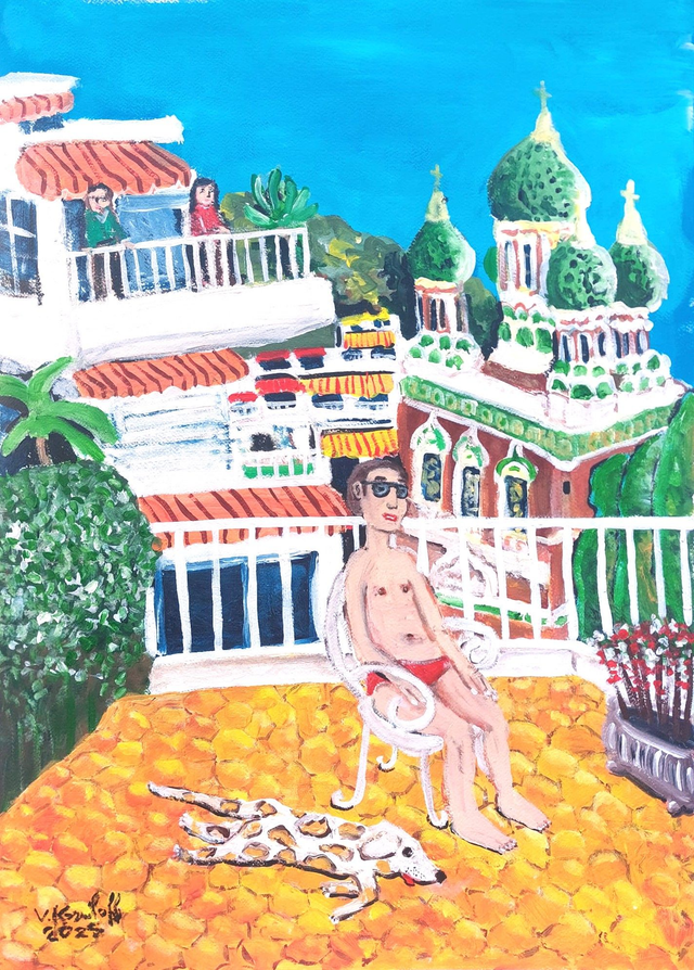 Le règlement de copropriété était catégorique : pas de slip de bain sur les terrasses. Oleg résista deux étés.