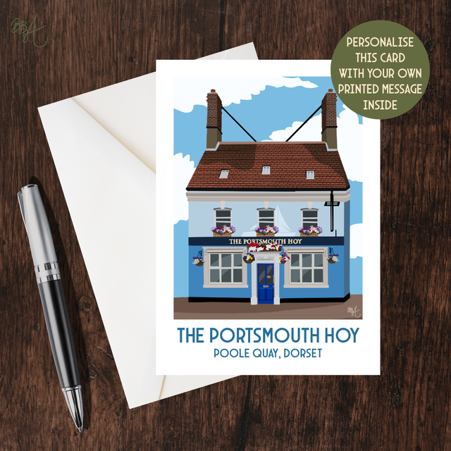 Portsmouth Hoy, Travel Poster Card