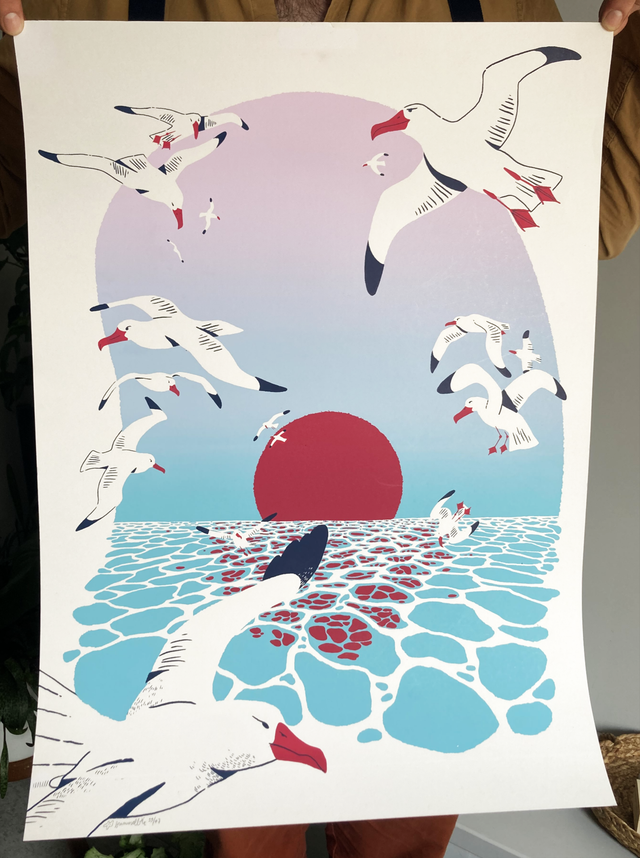 Sérigraphie &quot;Le Retour du Printemps&quot;