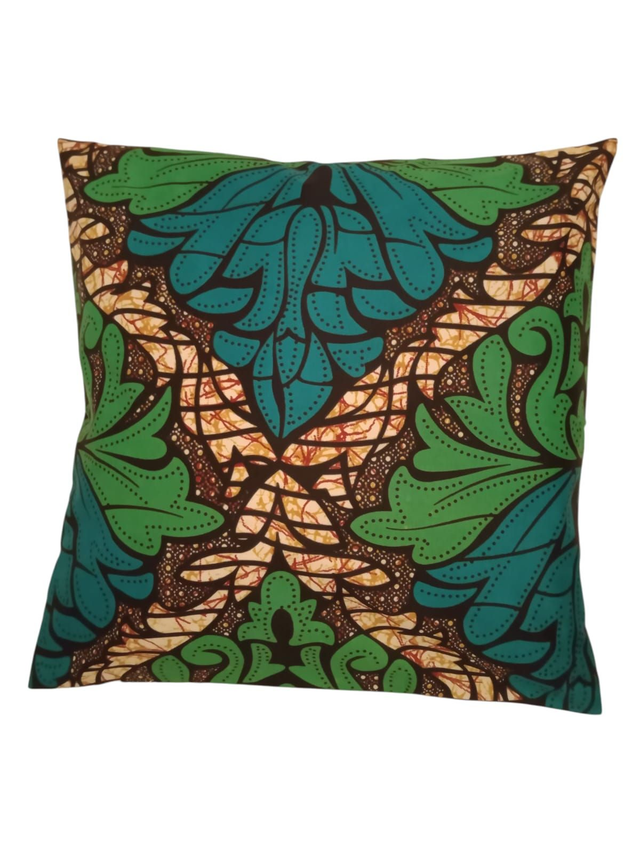 Taie d’Oreiller 40x40 cm en Wax – Fait Main, Unique &amp; Colorée