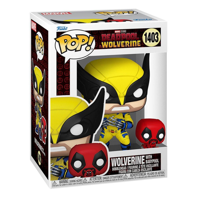 Funko -  Deadpool 3 POP &amp; Buddy! Wolverine w/ Babypool 9 cm POP!