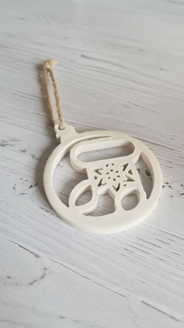 Suspension motif chaussette de Noël 