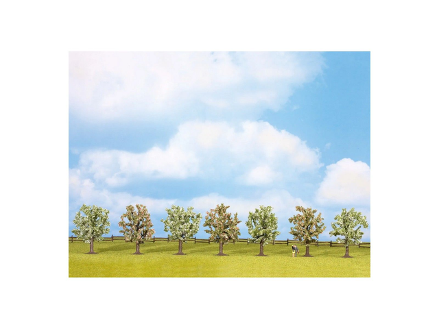 Arbres fruitiers en fleurs 8cm Noch 25092