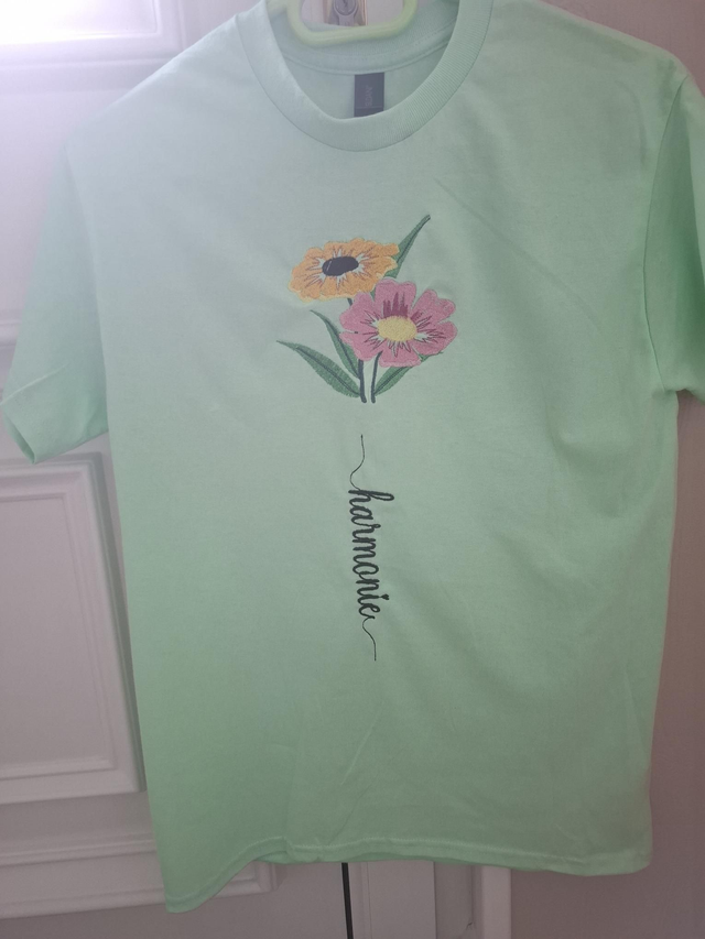 T-shirt brodé "Harmonie" – Femme – Taille S/M