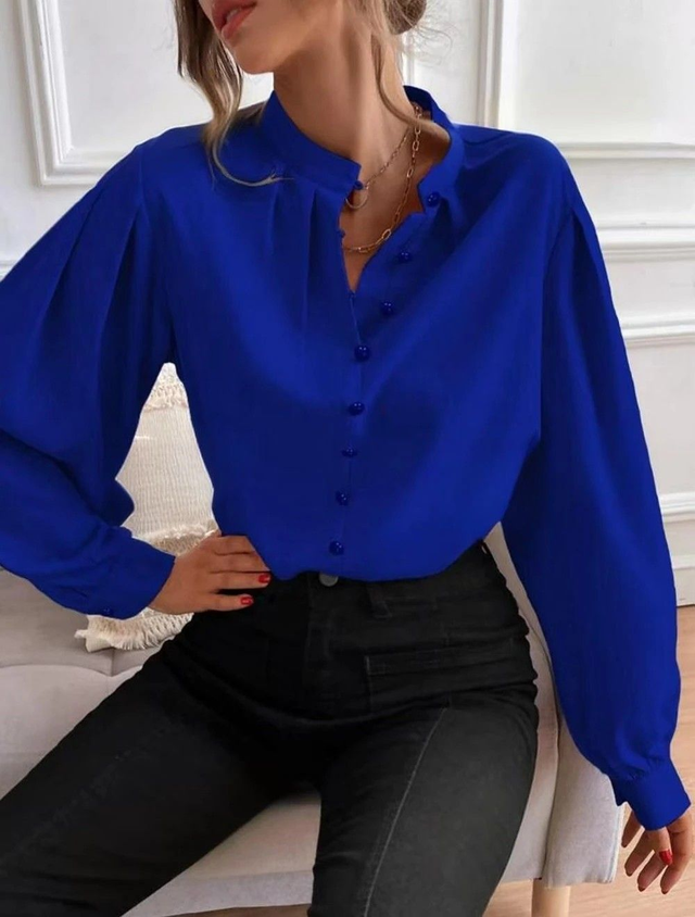 Blouse bleu roi
