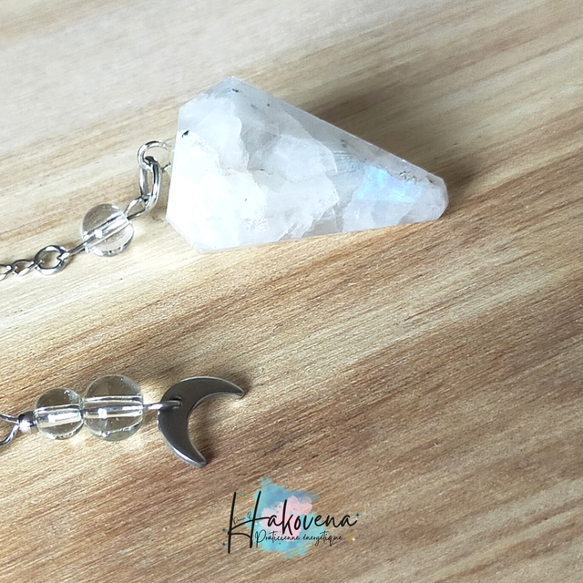 Pendule facettée Péristérite - 0098PD