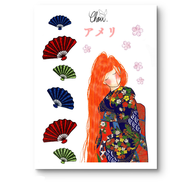 Planche De Stickers - version Amélie 