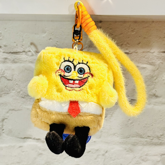 SpongeBob inspired plush pendant with additional removable keyring Design 1