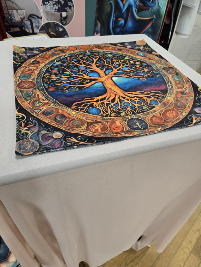 Tapis oracle carré Arbre de vie