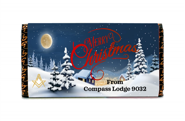 Personalised Wrapper with Chocolate - Christmas