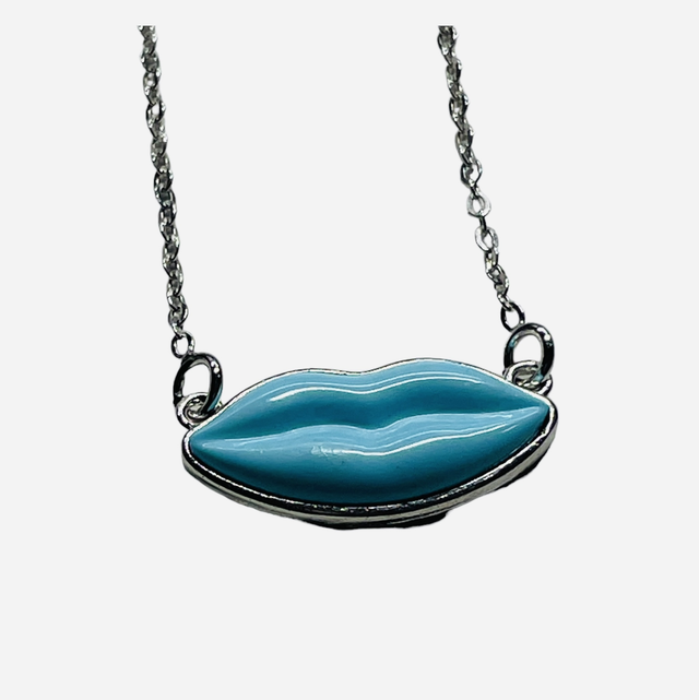 CIONDOLO BACIO P.Turchese catenina in argento 925/000 Art.BJPZCIO