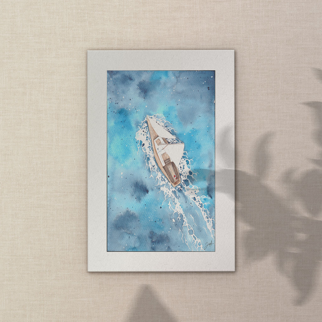 Carte postale - Bretagne - Voilier