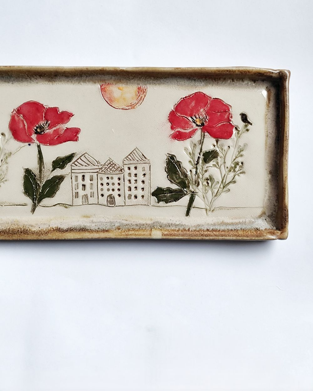 Paterka i podstawka dekoracyjna w maki