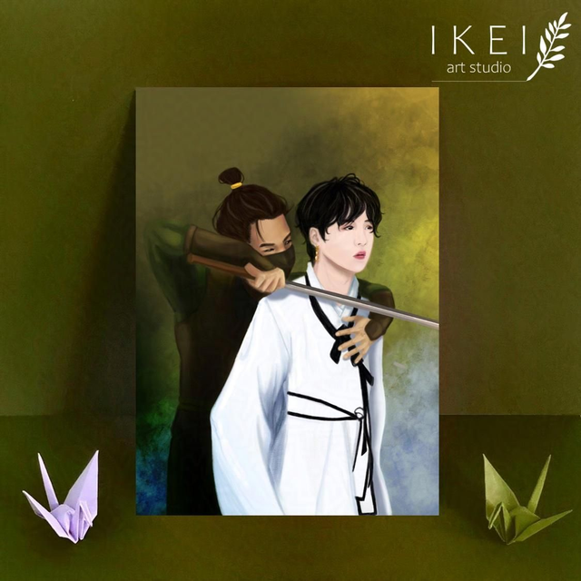 The prince and the assassin art print