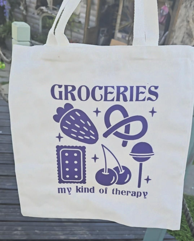 Groceries: My Kind of Therapy Tote Bag