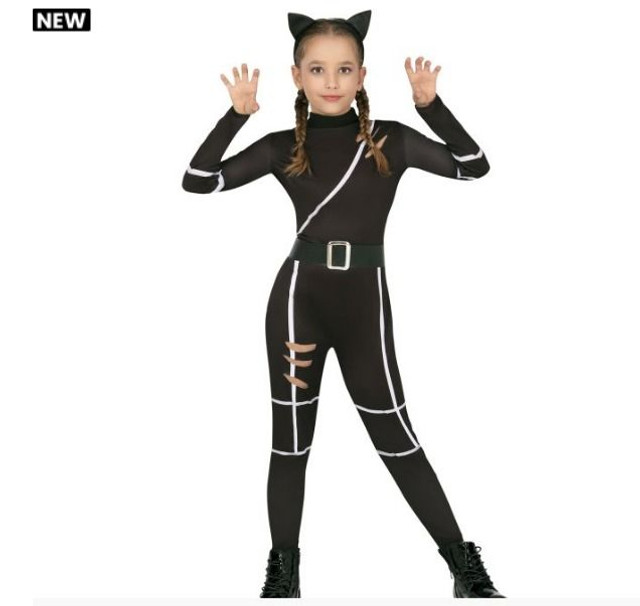 halloween ,  78246  GATTO NERO, PER BAMBINI, 7 - 9  ANNI 