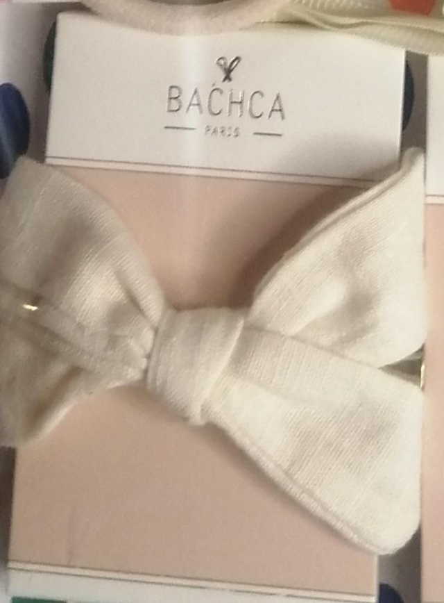 Barrette Nœud Crème Bachca 