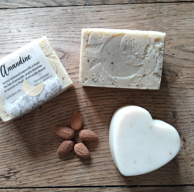 Savon Amandine - sans Huile Essentielle - 100gr