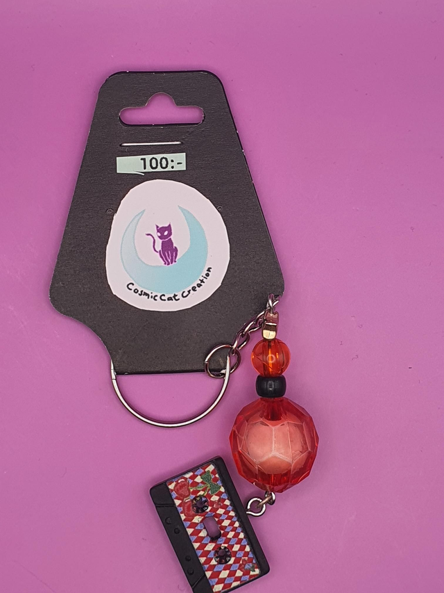 Keychain Cassette Black 