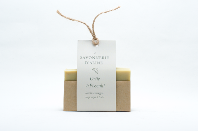 Savon à l'ortie et pissenlit