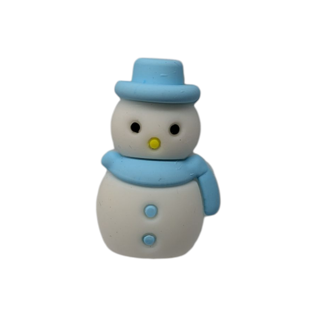 Christmas Blue Snowman Topper  