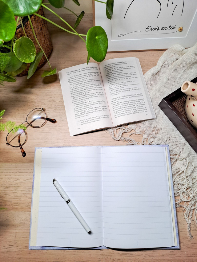 Carnet aux hellébores givrées