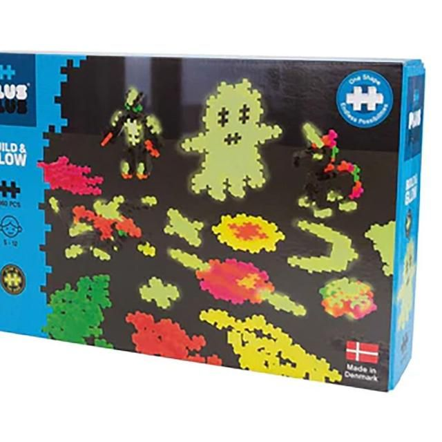 Plus-Plus Build And Glow - Glowinthe Dark - 360Pc