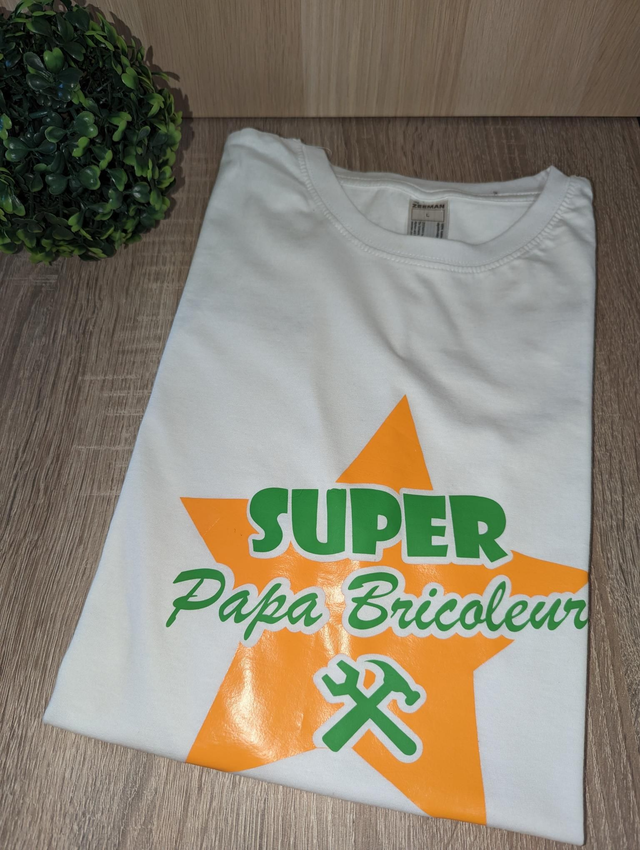 Tee Shirt Papa Bricoleur Taille L