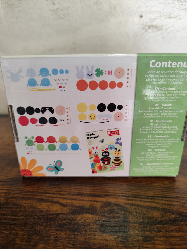 Perles et feutrine animaux