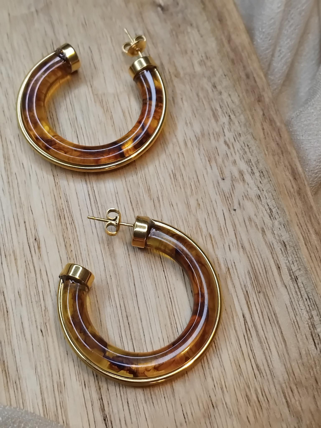 Boucles d'oreilles en acier inoxydable 