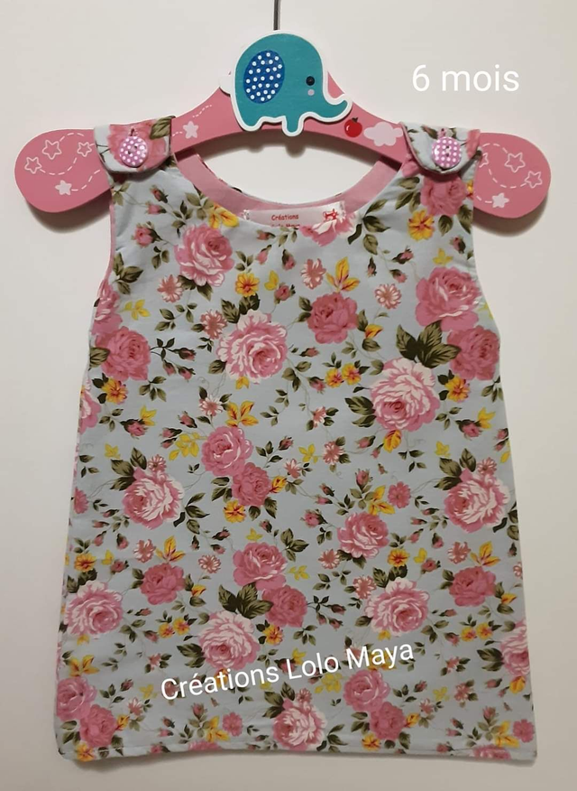 Robe bébé 6M "Rose"