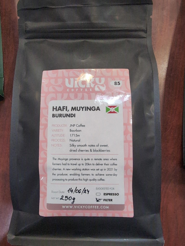 Hafi Muyinga Burundi Beans - Vicky Coffee 