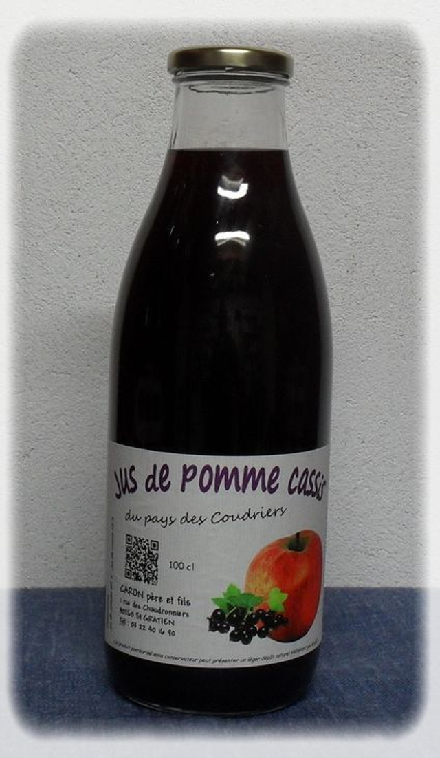 Jus pomme Cassis 1L Pays des coudriers  