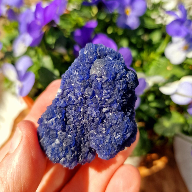 Blueberry Fluorite Cluster