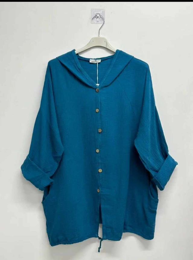 VESTE GAZE DE COTON - 2 COLORIS*