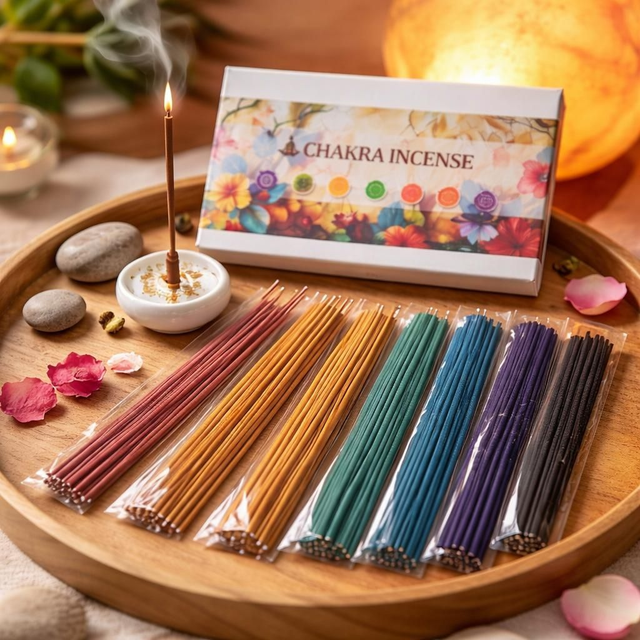 "7 chakras" - 94 tiges d'encens 