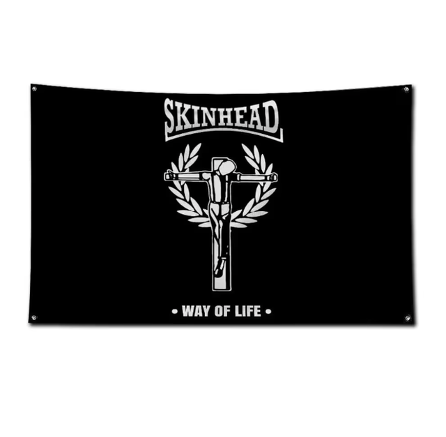 Grote vlaggen Skinhead (150x90cm)
