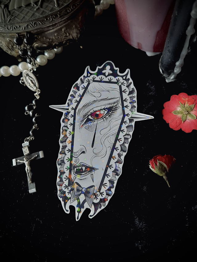 Sticker - Vampire coffin