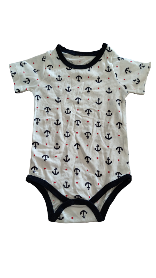 Body à manches courtes ancre 6-9 mois (Necix's)