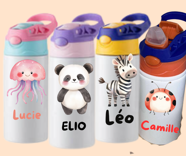 GOURDE ENFANT Motif et prénom 