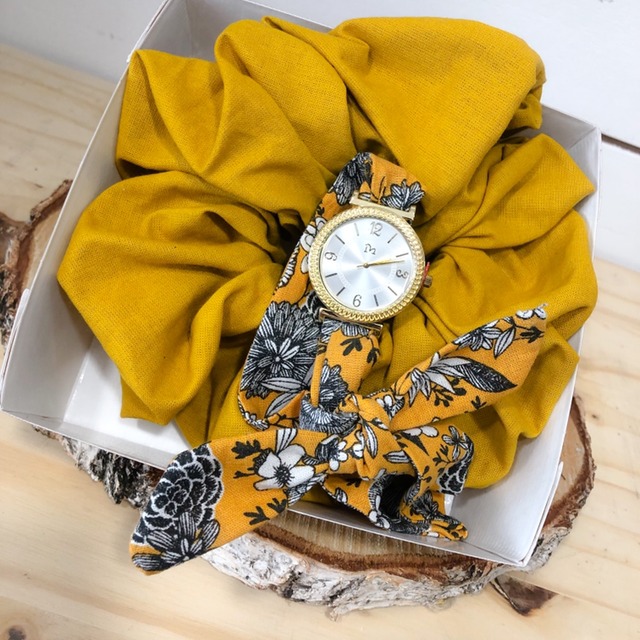 Coffret scrunchie et montre 