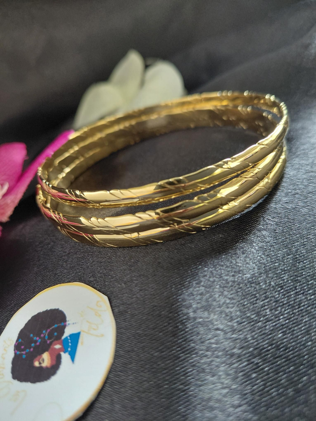 Jonc semainier (lot 3 bracelets) griffé 