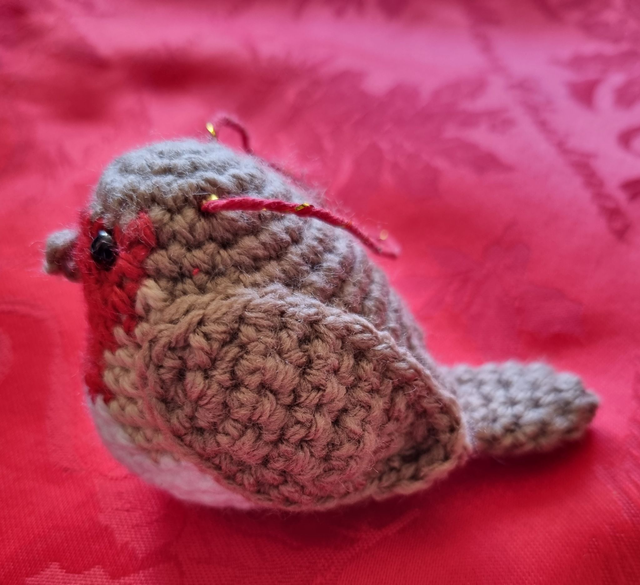 Hand Crocheted Robin 