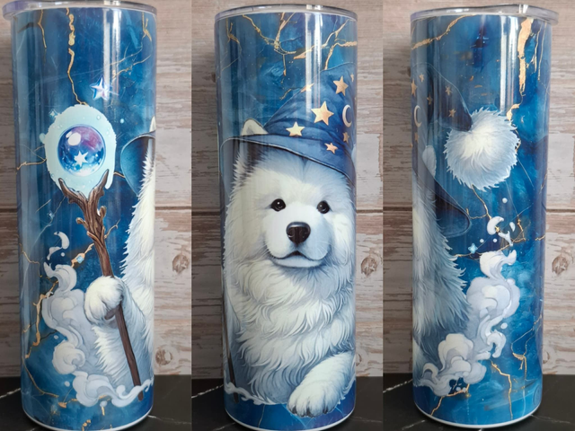 Gourde canette samoyède magicien